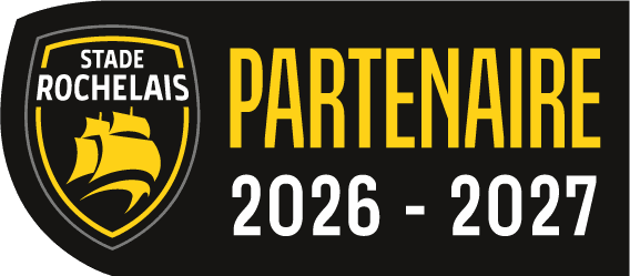 Logo du Stade Rochelais, partenaire de MP Ouest Services, saison 2026-2027